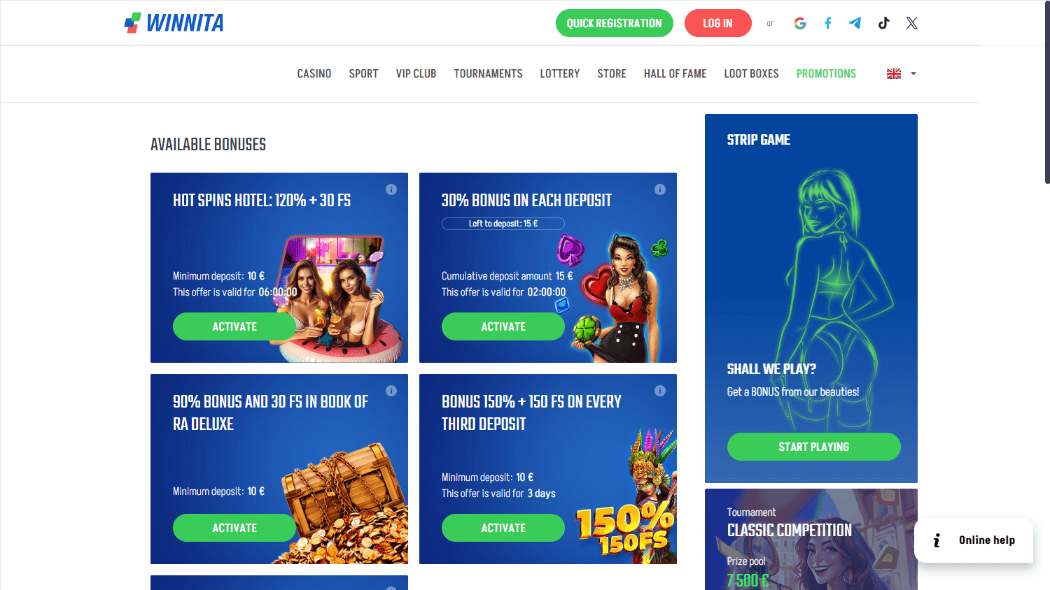 Winnita Casino Online Italia